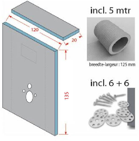 Santeg ombouwset hangtoilet