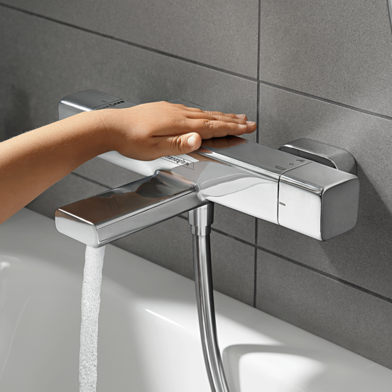 Hansgrohe Ecostat E Coolcontact robinet de bain thermostatique chrome brillant