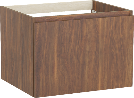 Balmani Sfera meuble sous-vasque suspendu 67,5 x 55 cm noyer Américain 2 tiroirs