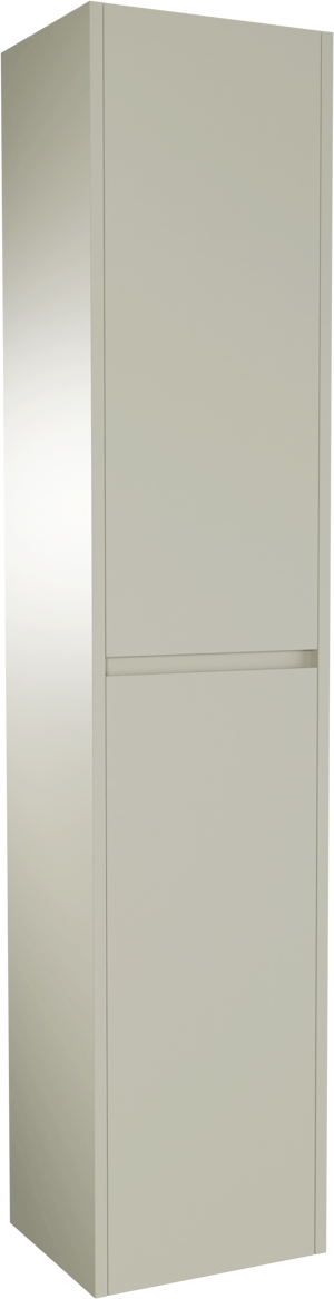Storke Seda Badhochschrank: Hängend, Seidengrau, 40 x 35 x 170 cm