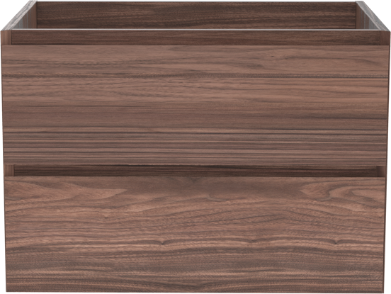 Balmani Mitra meuble sous-vasque suspendu 75 x 55 cm plaqué noyer 2 tiroirs