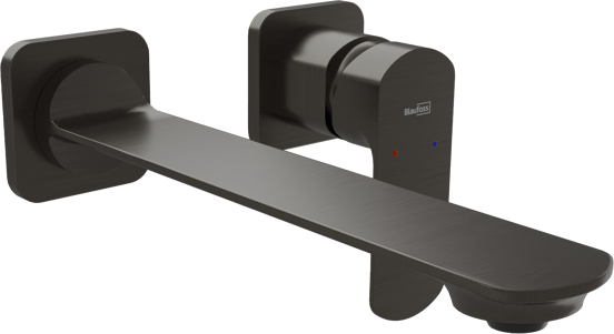 Blaufoss Bodan robinet de lavabo encastré brushed gunmetal incl élément intégré