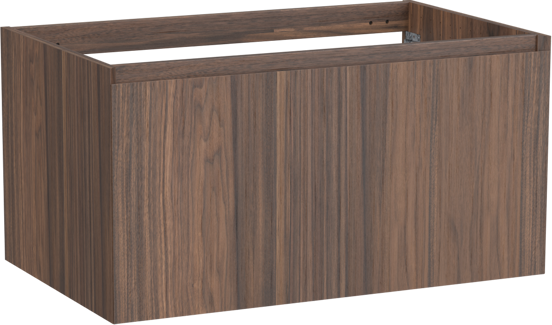 Balmani Idra meuble sous-vasque suspendu 90 x 55 cm plaqué noyer 2 tiroirs