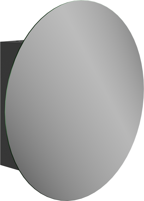 Storke rond spiegelkast 75 x 75 cm mat zwart
