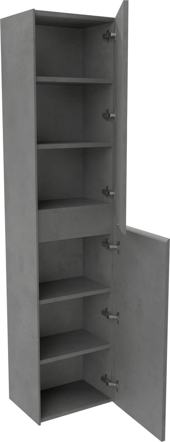Storke Edge colonne salle de bains suspendue béton gris foncé 40 x 30 x 170 cm
