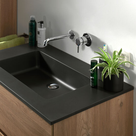 Blaufoss Round robinet de lavabo encastré chrome brillant incl élément intégré