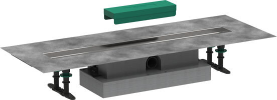 Hansgrohe uBox installatieset voor douchegoten 70cm voor Raindrain Match of Rock