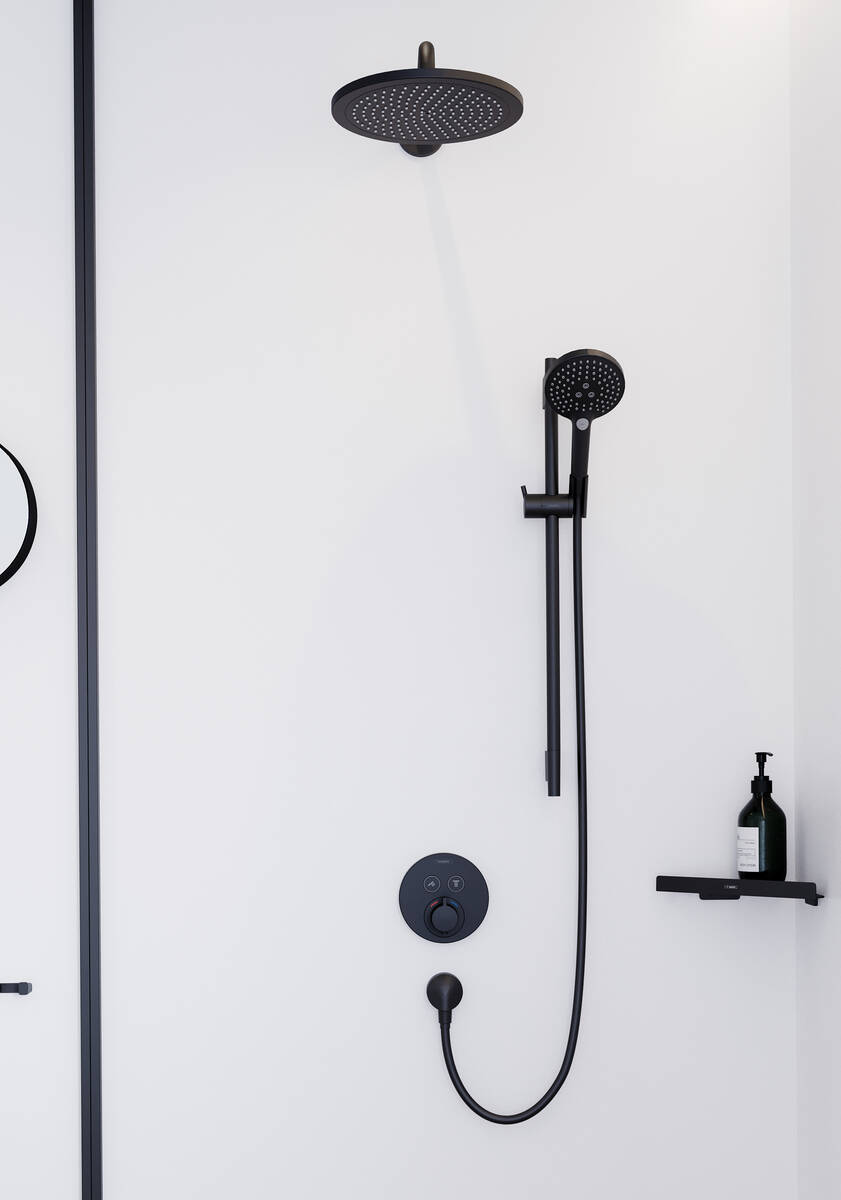 Hansgrohe Thermostat Réservoir ShowerSelect Fertigset 2 consommateurs noir mat 
