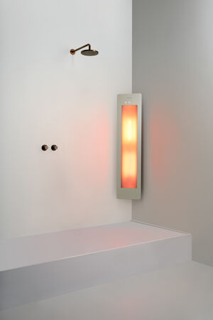 Sunshower One M d'angle en saillie en sand white avec lumière infrarouge