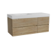Storke Edge badkamermeubel met Mata High wastafel