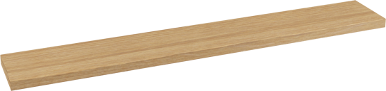 Balmani Legno afwerkingsplankje voor spiegelkast verweerd eiken 120x18cm