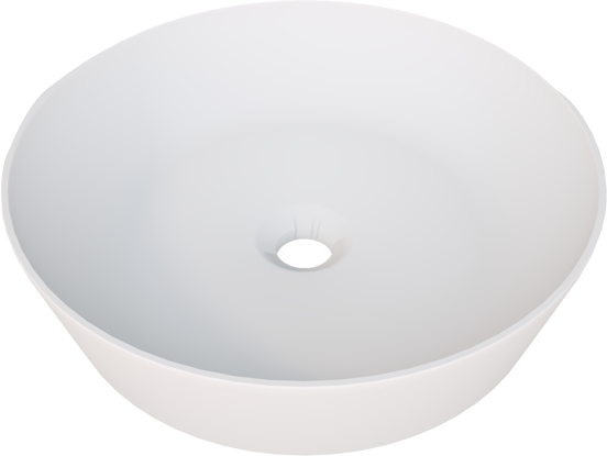 Balmani Still waskom matte Solid Surface rond Ø 42,5 cm