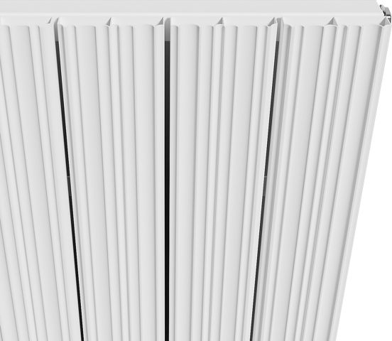 Vipera Mares enkele handdoekradiator 56,5 x 180 cm centrale verwarming mat wit zij- en middenaansluiting 1539W
