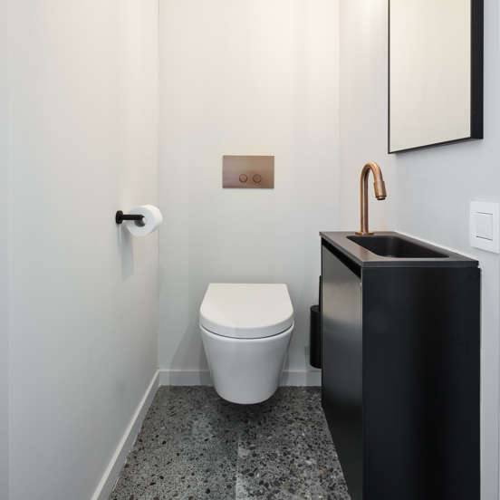 Perola bedieningspaneel Brushed Rosegold voor UP320 of UP720 inbouwreservoir