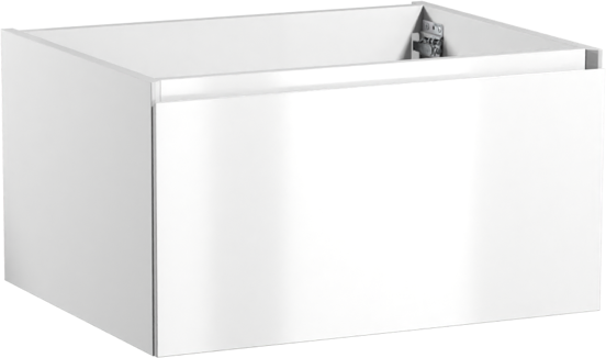 Storke Edge zwevende wastafelonderkast 65 x 52 cm hoogglans wit 1 lade