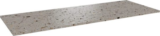 Balmani Stretto tablette simple ou double terrazzo greige 150 x 55  cm