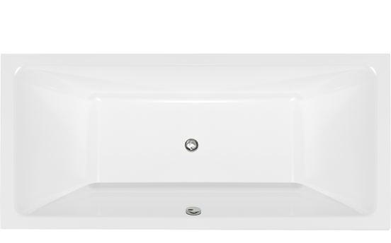 Luca Varess Sandrina baignoire encastrable double 170 x 75 cm acrylique blanc brillant