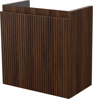 Storke Ribs zwevend toiletmeubelkast 40 x 22 cm notelaar