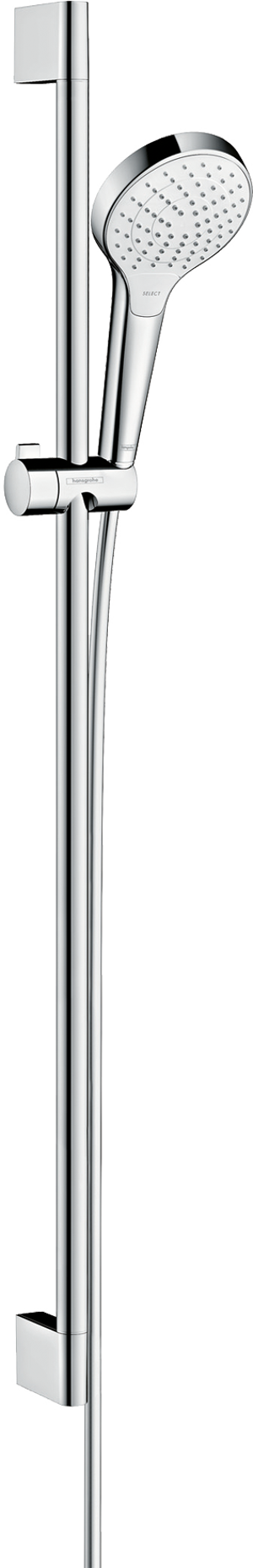 Hansgrohe Croma Select S douchestang 90 cm met douchekop 11 cm 3 functies glanzend chroom