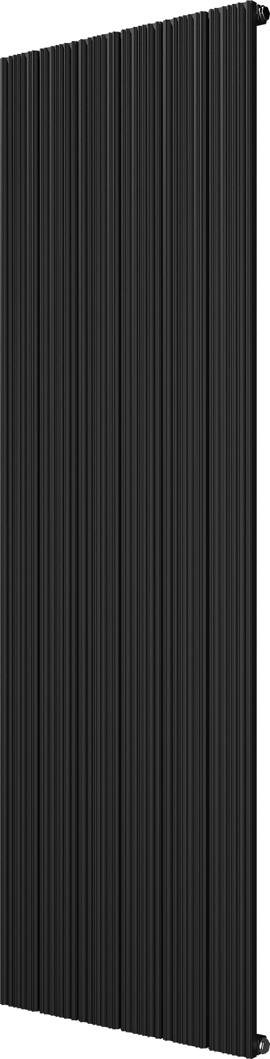 Vipera Mares enkele handdoekradiator 56,5 x 180 cm centrale verwarming mat zwart zij- en middenaansluiting 1539W