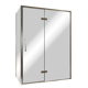 Balmani Senses Design douche d'angle avec porte pivotante