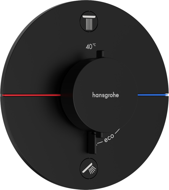 Hansgrohe Showerselect Comfort S Unterputz-Duschthermostat 2 Verbraucher Schwarz matt
