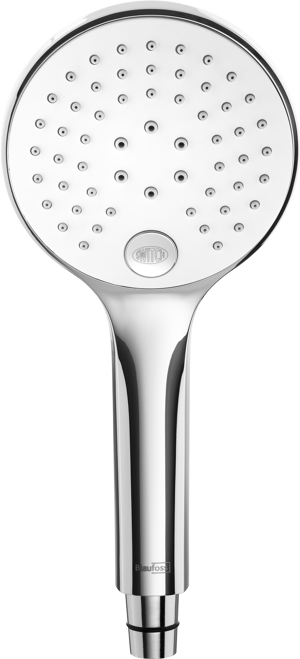 Blaufoss Switch Drop handdouche 3 straalsoorten glanzend chroom en wit