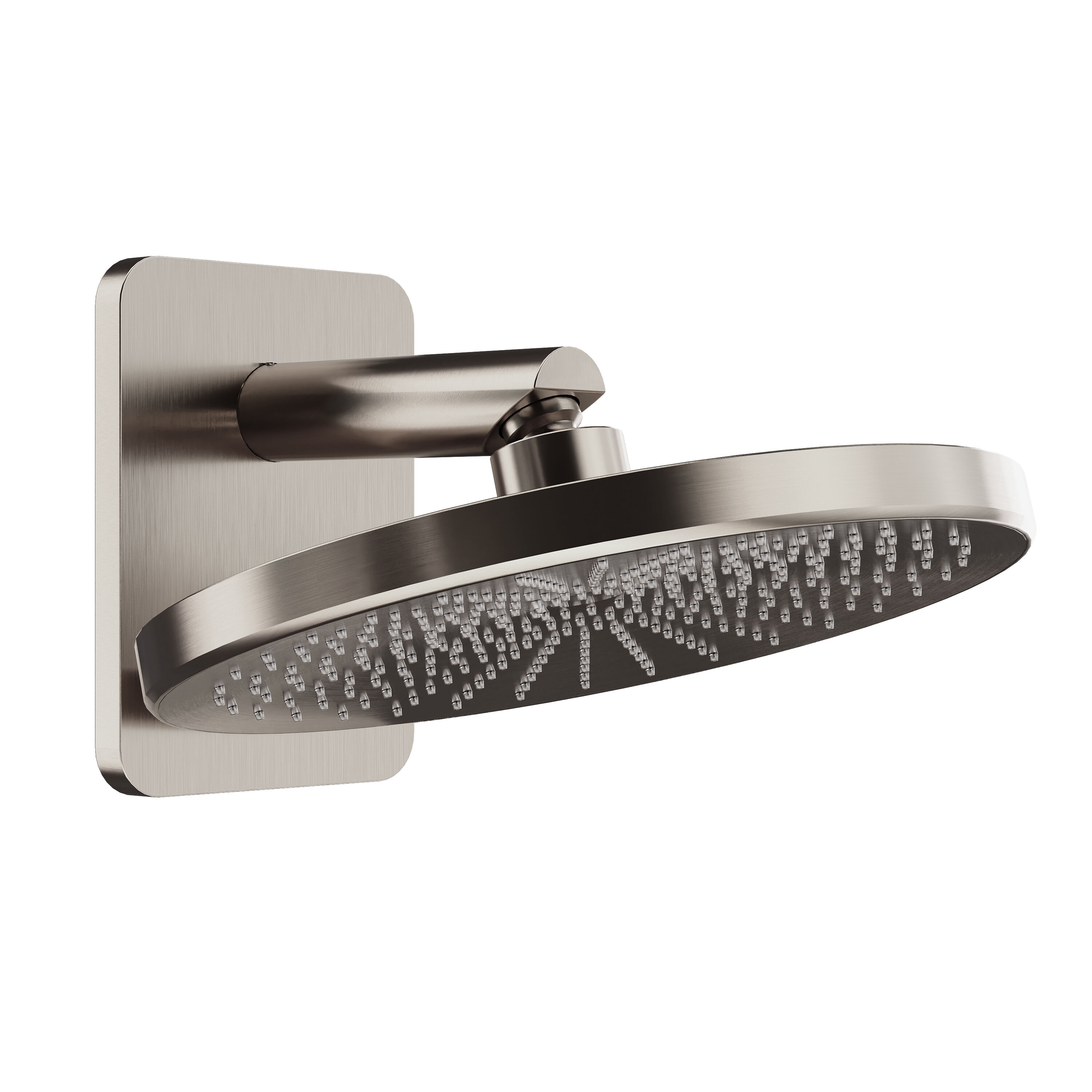Blaufoss Onos 250 hoofddouche rond 25 cm met douchearm brushed coolmetal