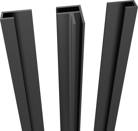 Linie Plato Profilset Wandpaneel, 260 cm, PVC Montana Mist