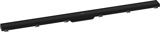 Hansgrohe RainDrain Match douchegoot afwerkset 120cm mat zwart