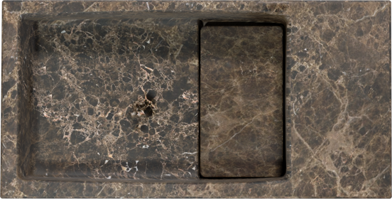 Balmani Mood lave-mains 36 x 18 cm marbre Dark Emperador