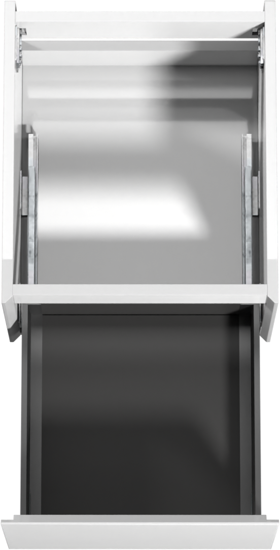 Storke Edge meuble sous-vasque suspendu 45 x 52 cm blanc brillant 1 tiroir
