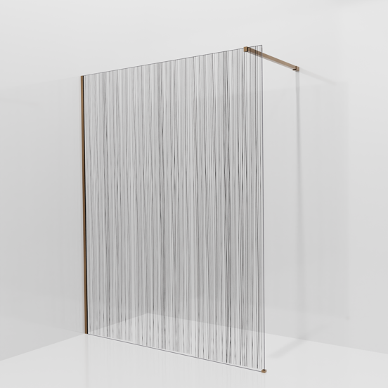 Balmani Modular douche à l'italienne: 160 x 200 cm, Mikado, avec coating, Profil Brushed Rosegold