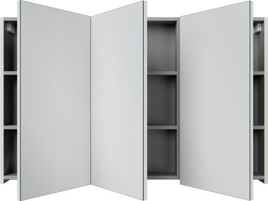 Linie Montro spiegelkast 120 x 75 cm greige