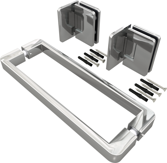 Balmani Modular douchedeur scharnieren en greep chroom