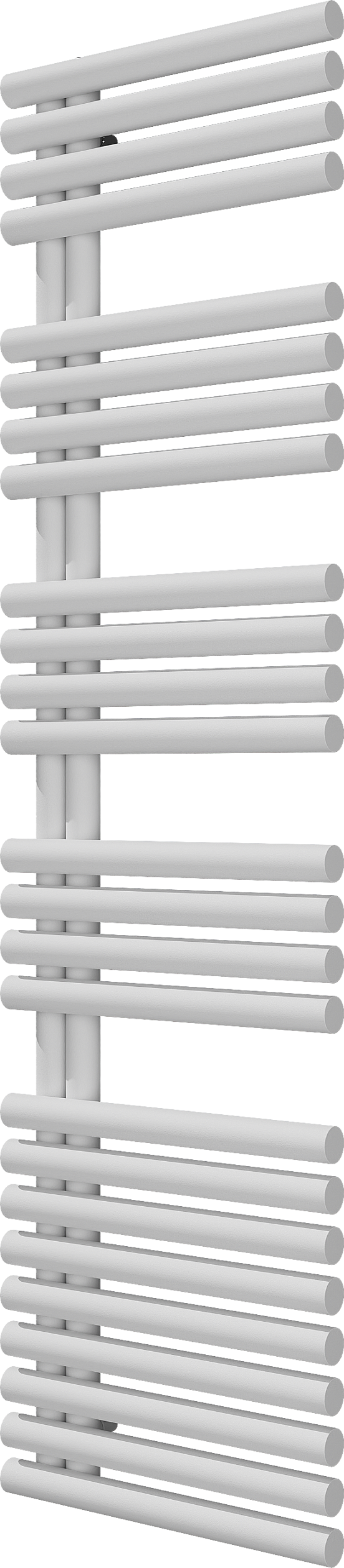 Vipera Avila enkele handdoekradiator 50 x 187 cm centrale verwarming mat wit middenaansluiting 952W