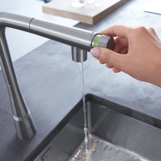 Grohe Essence Smartcontrol keukenkraan met uittrekbare kop chroom 31615000