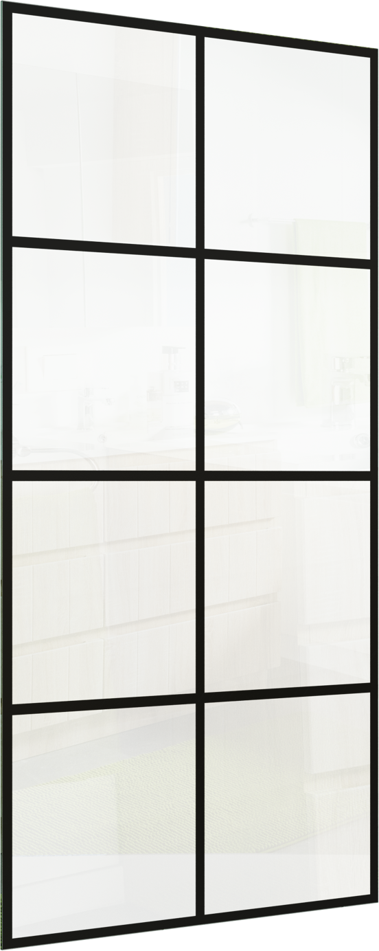 Linie Duschwand Glas: Square, 96 x 200 cm
