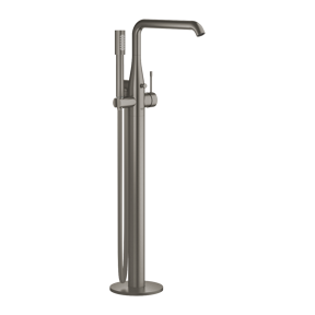 Grohe Essence freistehende Badewannenarmatur: Brushed Hard Graphite, mit Brausekopf