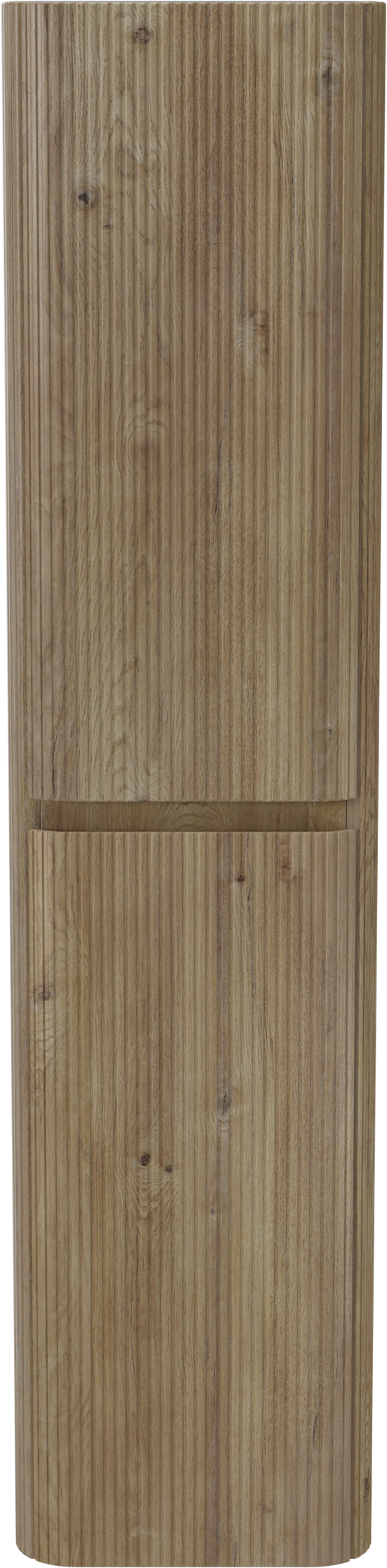 Storke Soft hängender Hochschrank Eiche rau 40 x 35 x 170 cm, Vert. Sym. Rippe