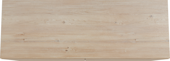 Storke Edge staand badmeubel 150 x 52 cm ruw eiken met Panton enkel of dubbel wastafelblad in melamine ruw eiken