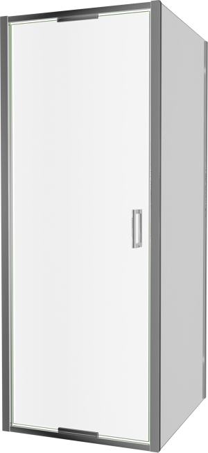 Luca Varess Vidor In douchehoek met draaideur en vaste zijwand 80 x 90 cm helder glas glans chroom profiel