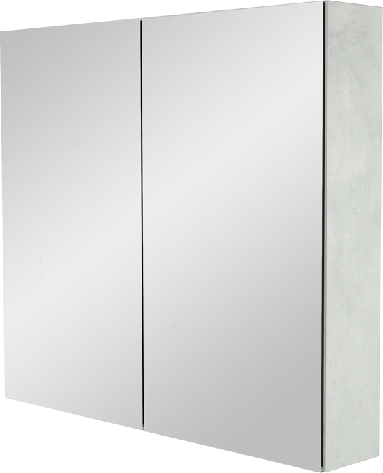 Storke Reflecta spiegelkast 85 x 75 cm beton zilvergrijs