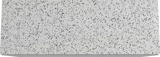 Storke Edge meuble salle de bains à poser 150 x 52 cm béton gris foncé avec Tavola tablette simple ou double en blanc/noir mat terrazzo