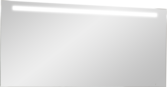 Storke Lucio rechthoekig badkamerspiegel 150 x 65 cm met spiegelverlichting en anti-damp