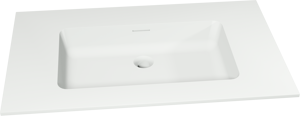 Storke Mata enkele wastafel matte solid surface 85 x 52 cm
