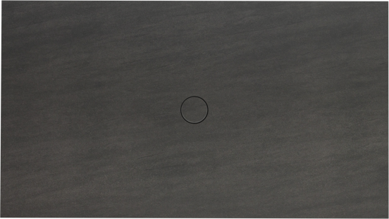 Balmani Studio douchebak 160 x 90 cm keramiek Basalt Black