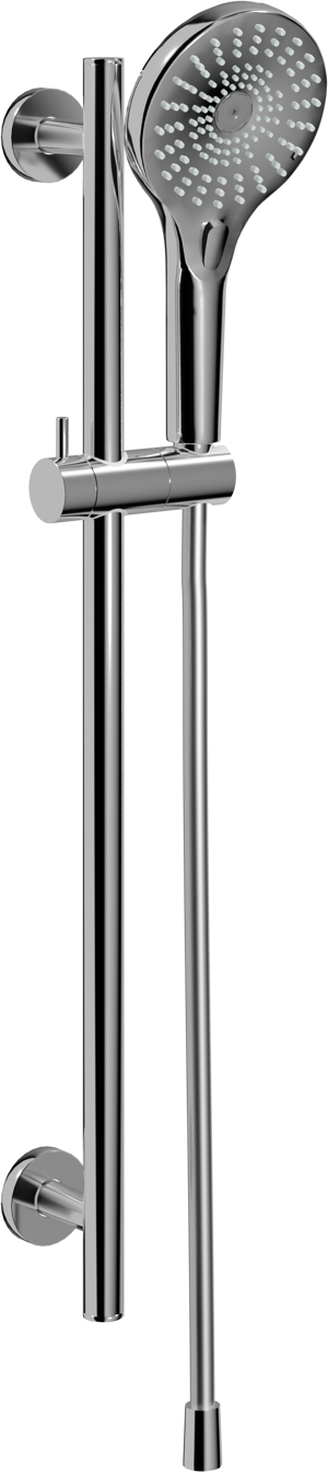Blaufoss Onos douchestang 70 cm met douchekop 13 cm 3 functies glanzend chroom