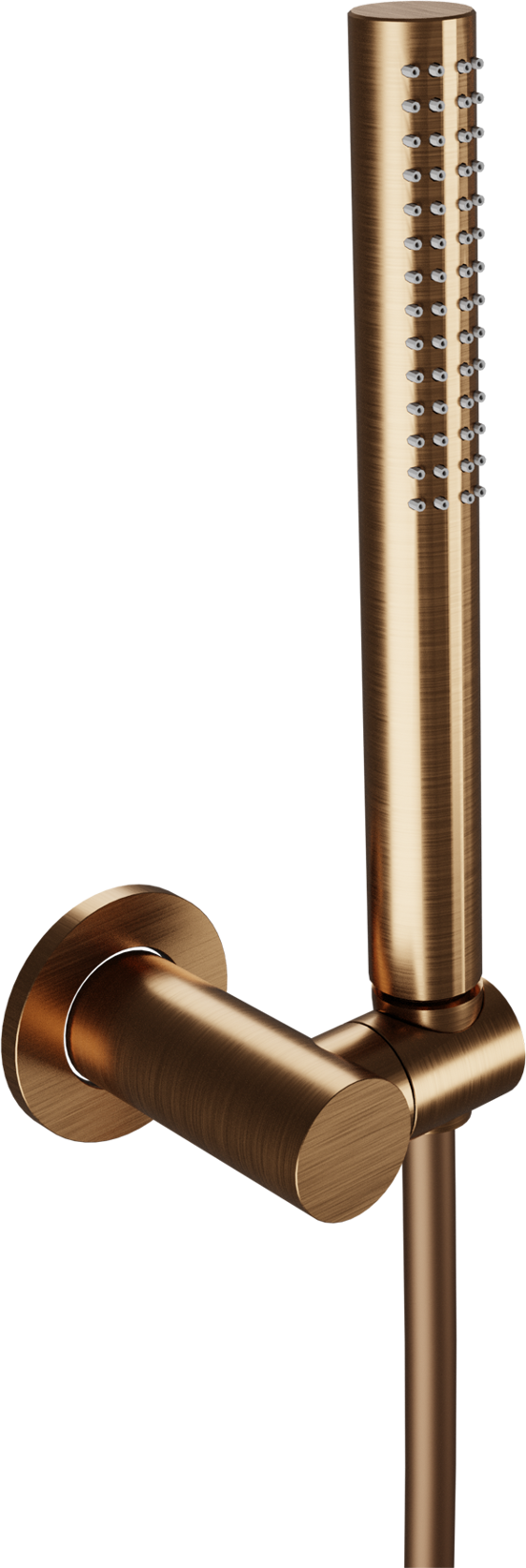 Blaufoss Round handdouche 1 straalfunctie brushed rosegold