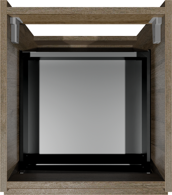 Loft cartagena oak basin cab. 2 drawers 45cm